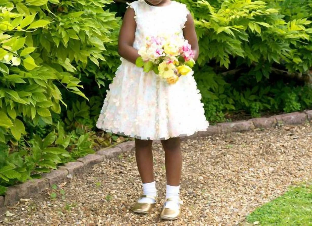 Rachel Riley Rachel Riley - Girl's Flutter Flower Party Dress - Multi - 7 yrs