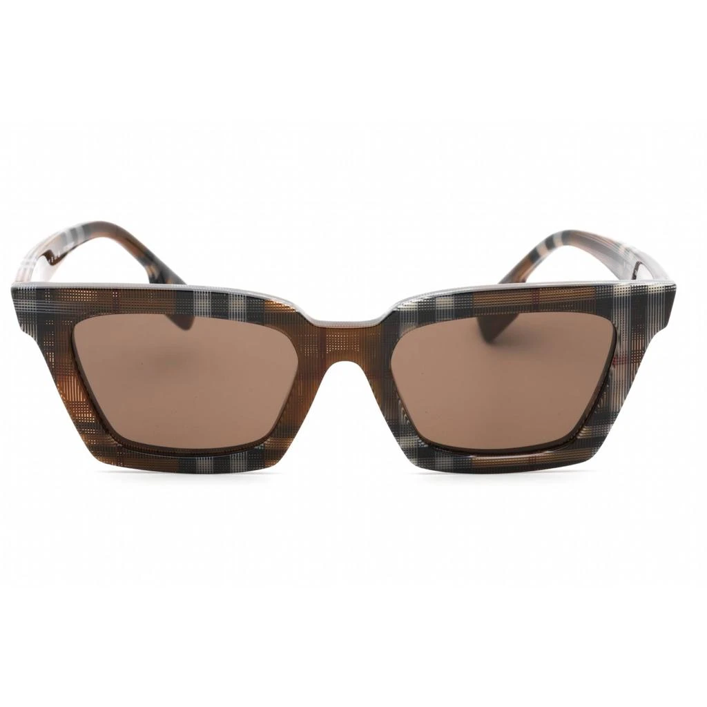 BURBERRY Burberry Women's Sunglasses - Check Brown Rectangular Shape Frame | 0BE4392U 396673 2
