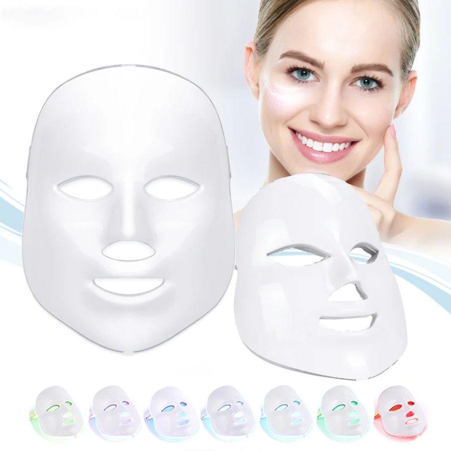 PROXXI Skin Care Led Mask 7 Colours LED Light Therapy Face Beauty Deviteces Skin Rejuvenation Home Face Lifting Whining Beauty Device with Free Gift