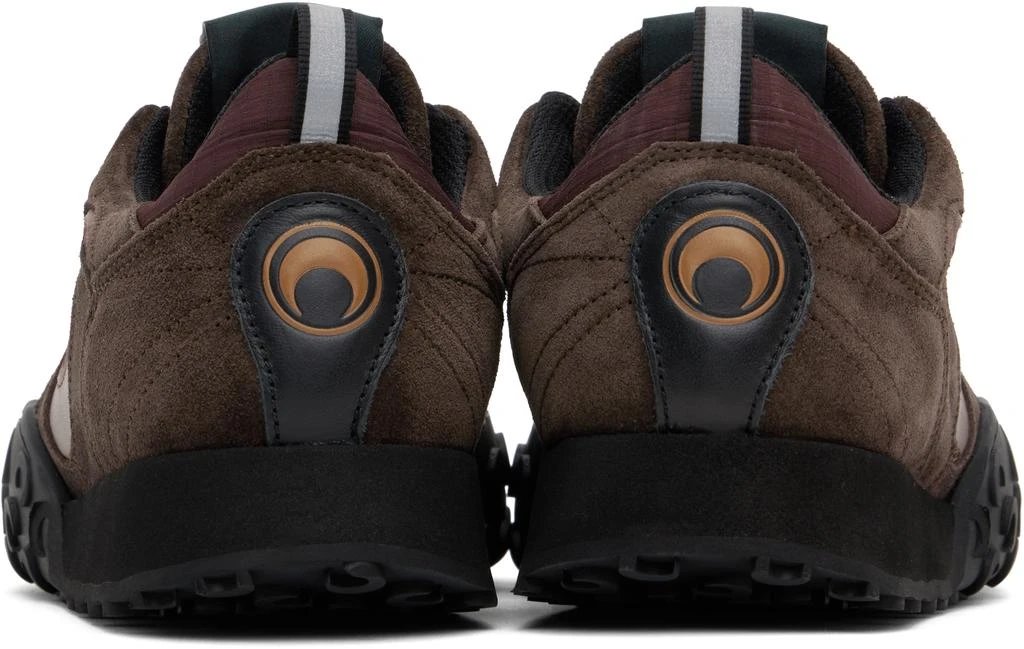 MARINE SERRE Brown Metal Free Leather MS Rise II Sneakers 2