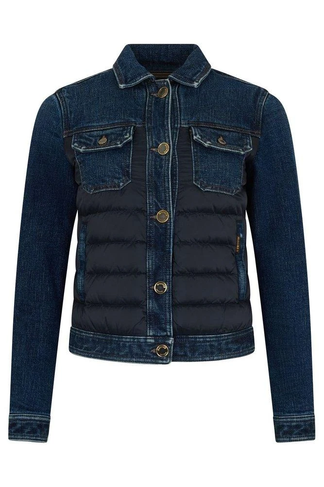 MOORER Moorer Quilted Panel Denim Jacket