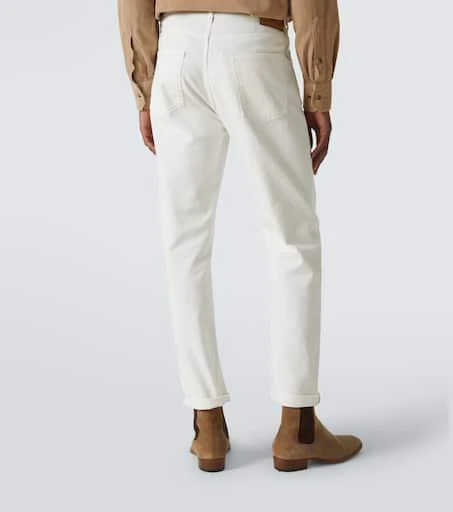 Brunello Cucinelli High-rise slim jeans 4