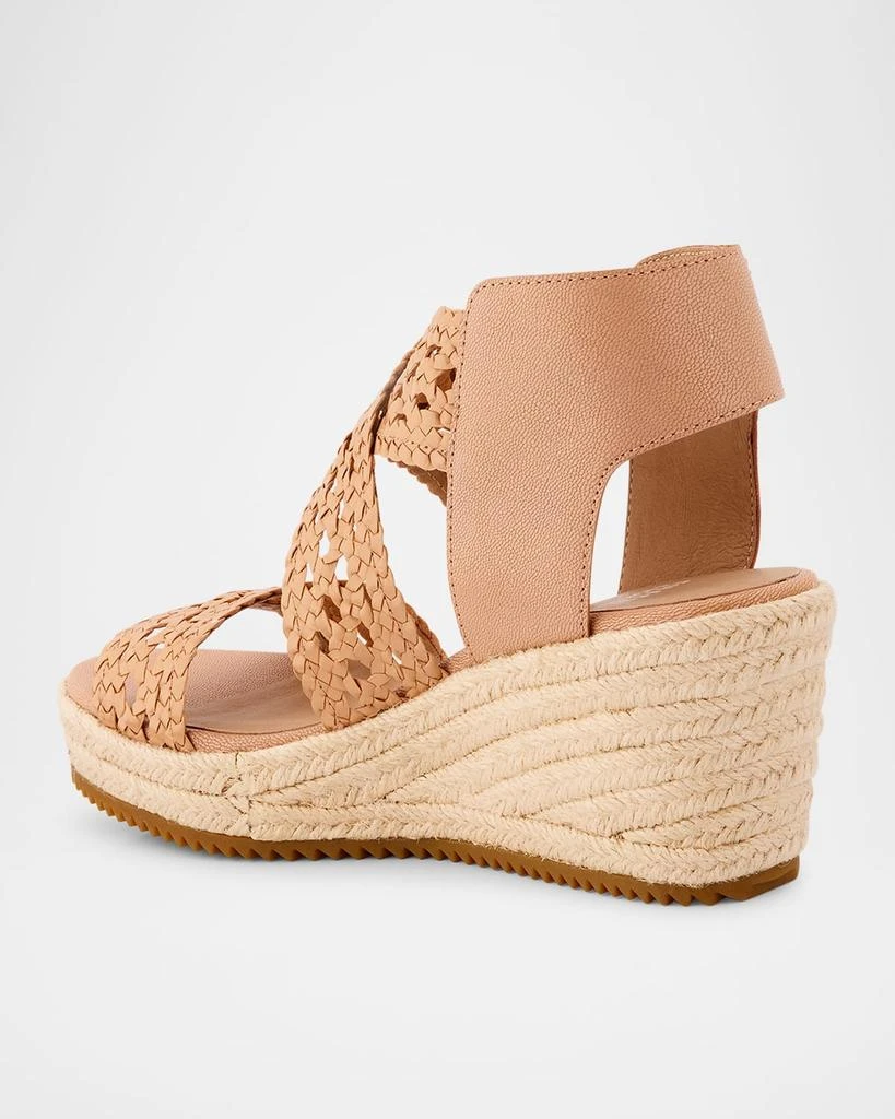 Eileen Fisher Willow Woven Crisscross Wedge Espadrilles 2