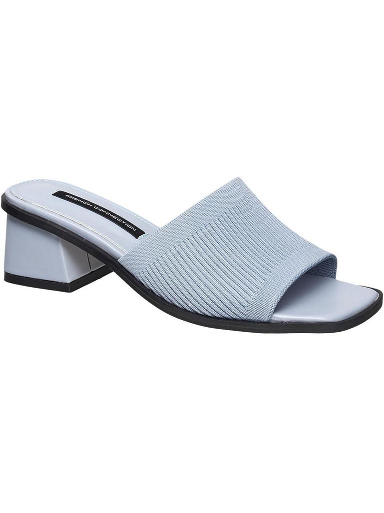 French Connection Womens Knit Slip-On Slide Sandals