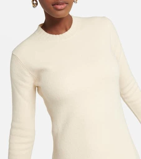 Jil Sander Asymmetric knit wool midi dress 4