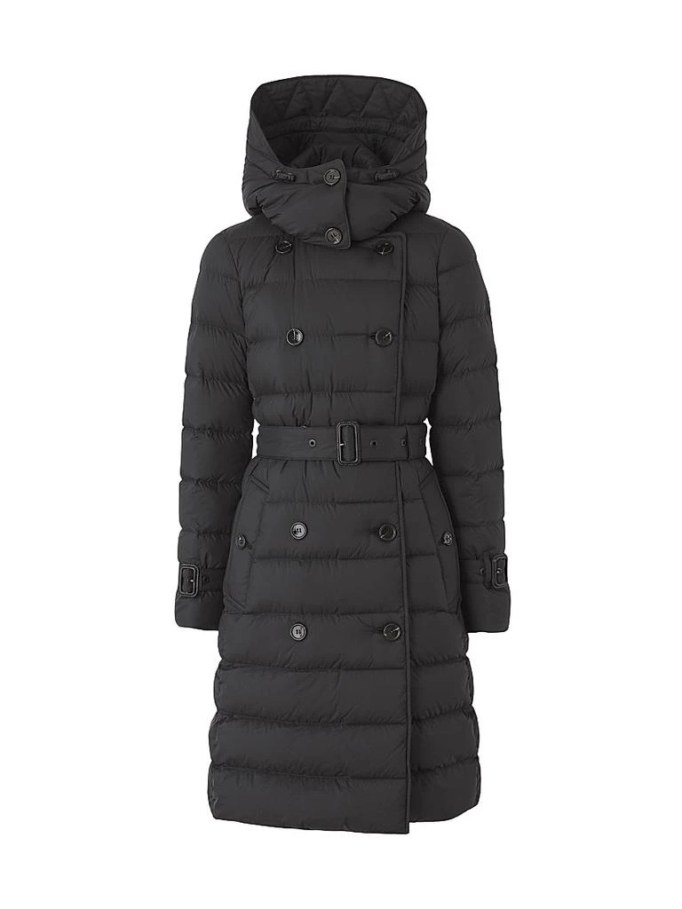 Burberry Ashwick Long Logo Puffer Coat 1