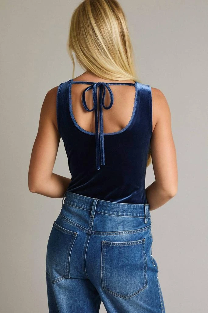 LE LIS Le Lis - Velvet Sleeveless Bodysuit 5