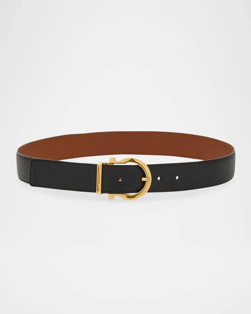Salvatore Ferragamo Donna Reversible Leather Belt