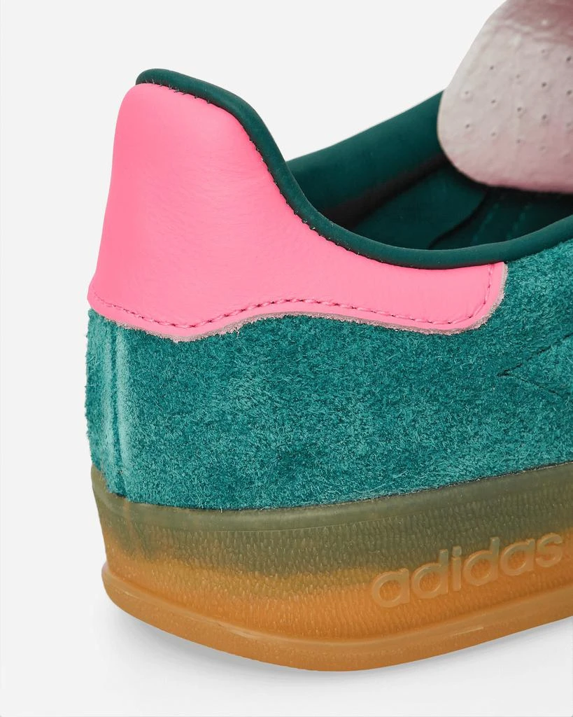 Adidas Women's Gazelle Indoor Sneakers Collegiate Green / Cloud White / Lucid Pink 7
