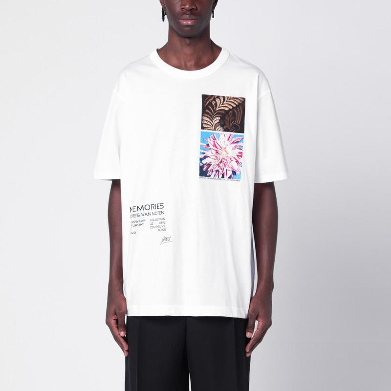 Dries Van Noten Heer Pr 1600 M.K.Ss.T-Shirt Whi – On Sale Now with