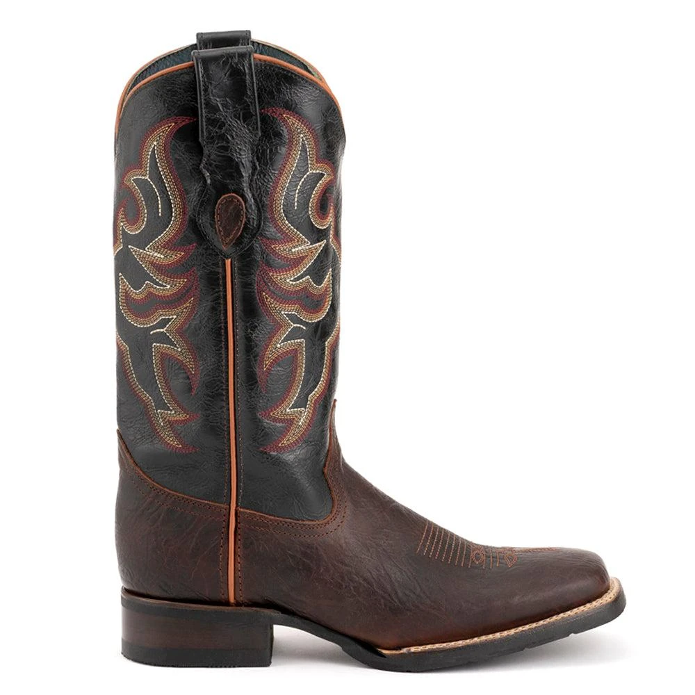 Ferrini Blaze Embroidered Square Toe Cowboy Boots 3