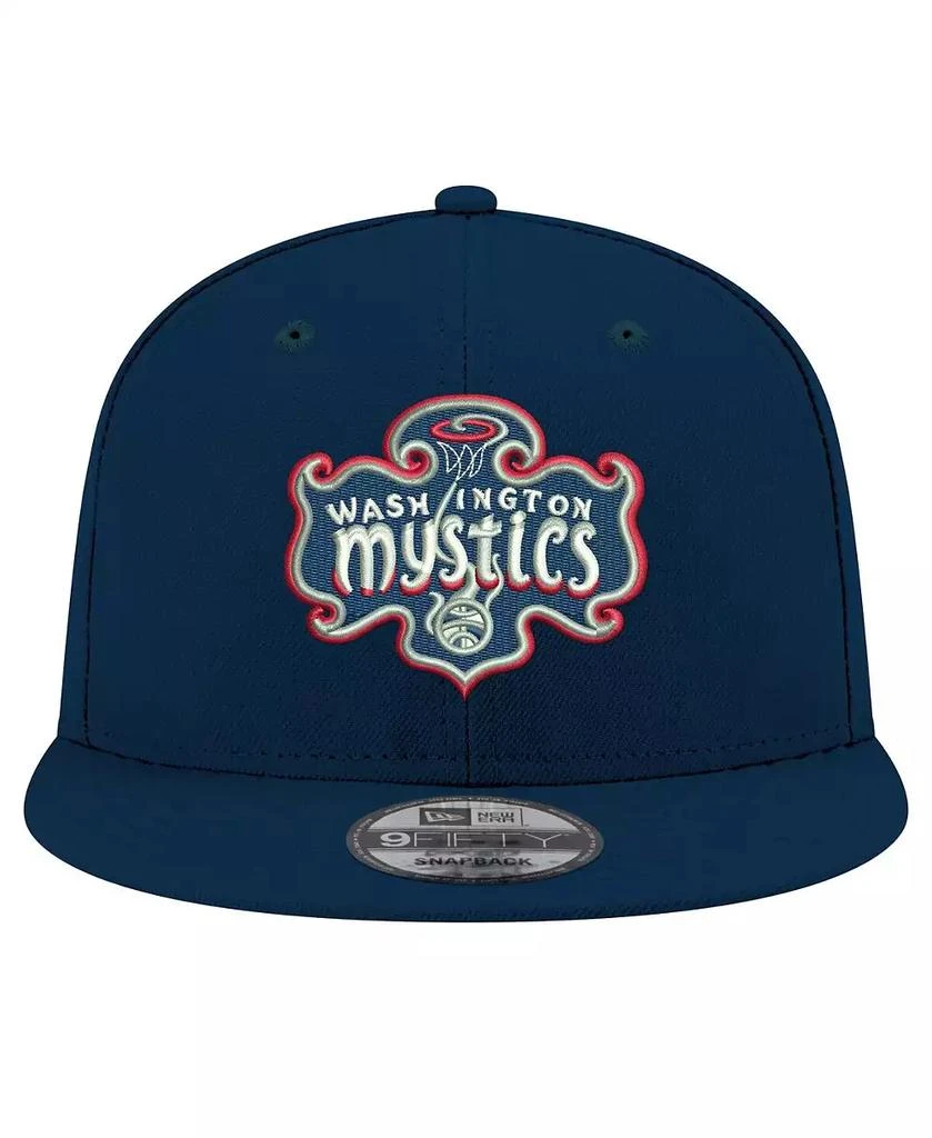 New Era Men's and Women's Navy Washington Mystics Logo 9FIFTY Snapback Hat 2