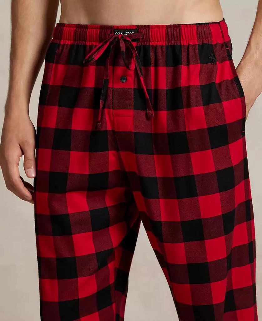 Ralph Lauren Men's 2-Piece Buffalo Check Sleepwear Set 5