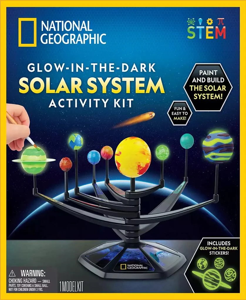 National Geographic Glow-in-the-Dark Solar System Activity Kit 3