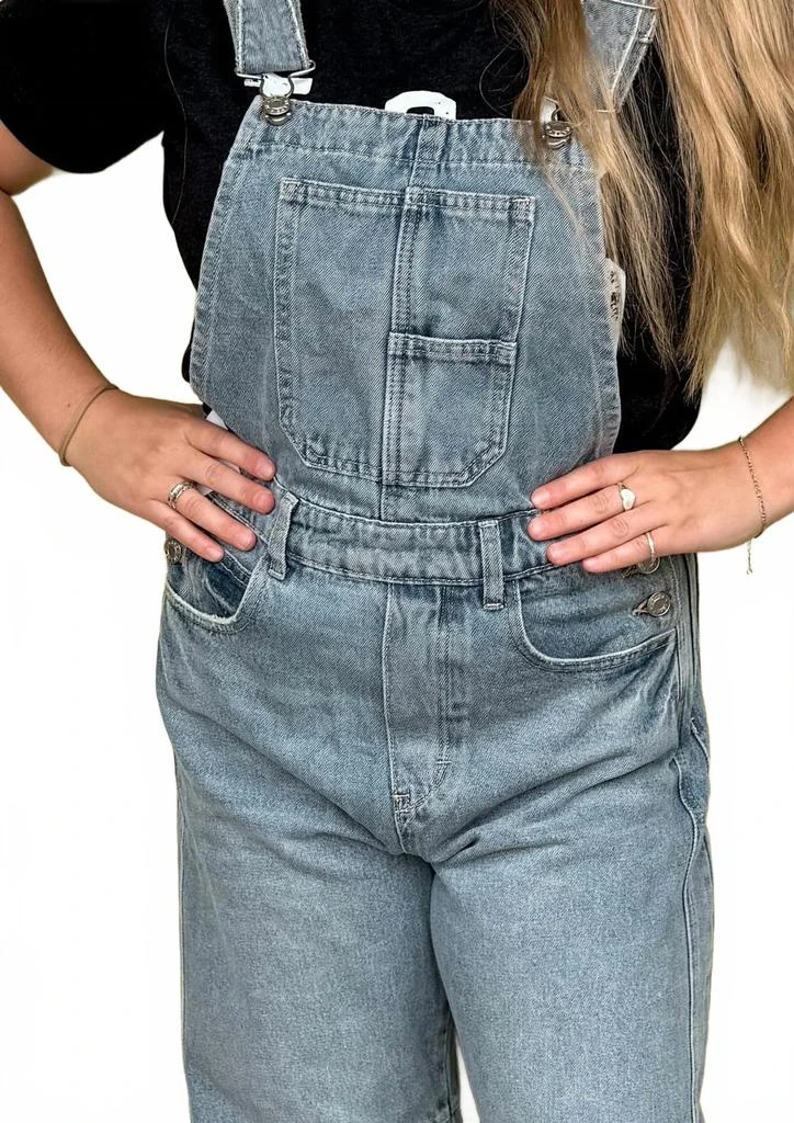 Sweet Lovely by Jen Sunday Stroll Denim Overall In Blue 2