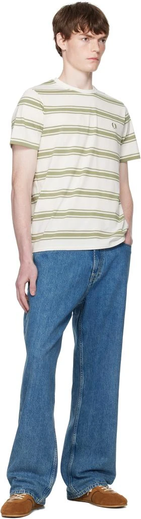 Fred Perry Off-White Fine Stripe T-shirt 4