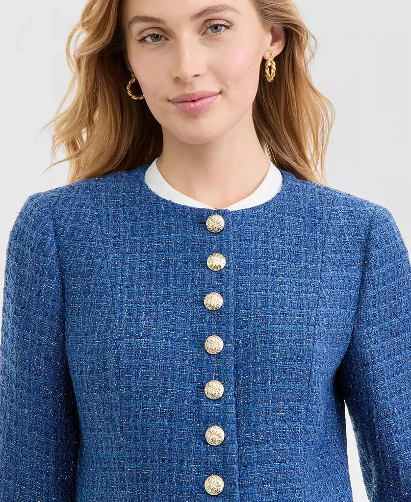 Tahari Women's Bouclé Tweed Cropped Jacket 3