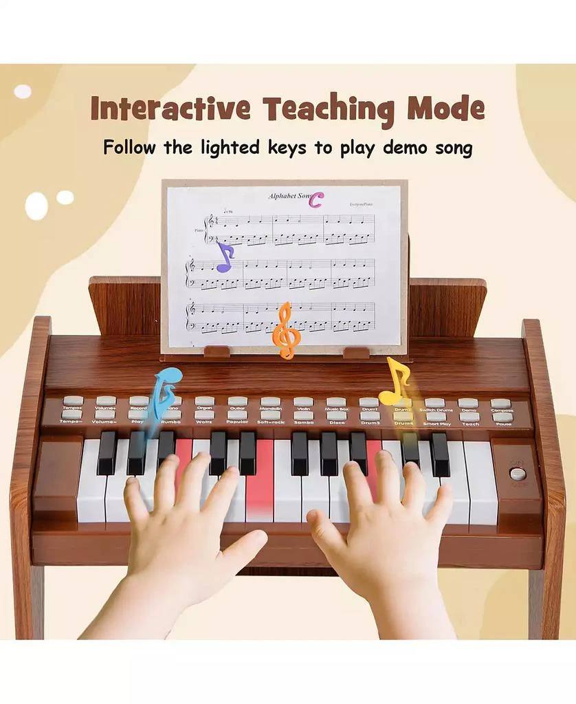 Mecale 25-Key Children
s Piano Keyboard, Adjustable Speed 
Volume for Early Music Education and Fun 5
