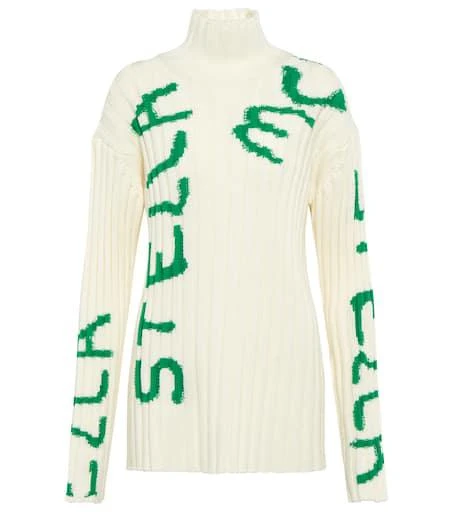 Stella McCartney x Ed Curtis printed wool-blend sweater 1