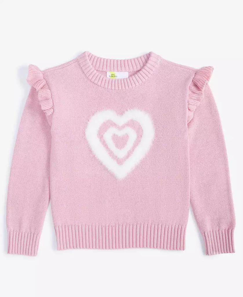Epic Threads Toddler Girls Heart Crewneck Sweater, Created for Macy's