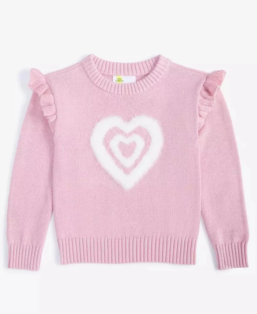 Epic Threads Toddler Girls Heart Crewneck Sweater, Created for Macy's 1