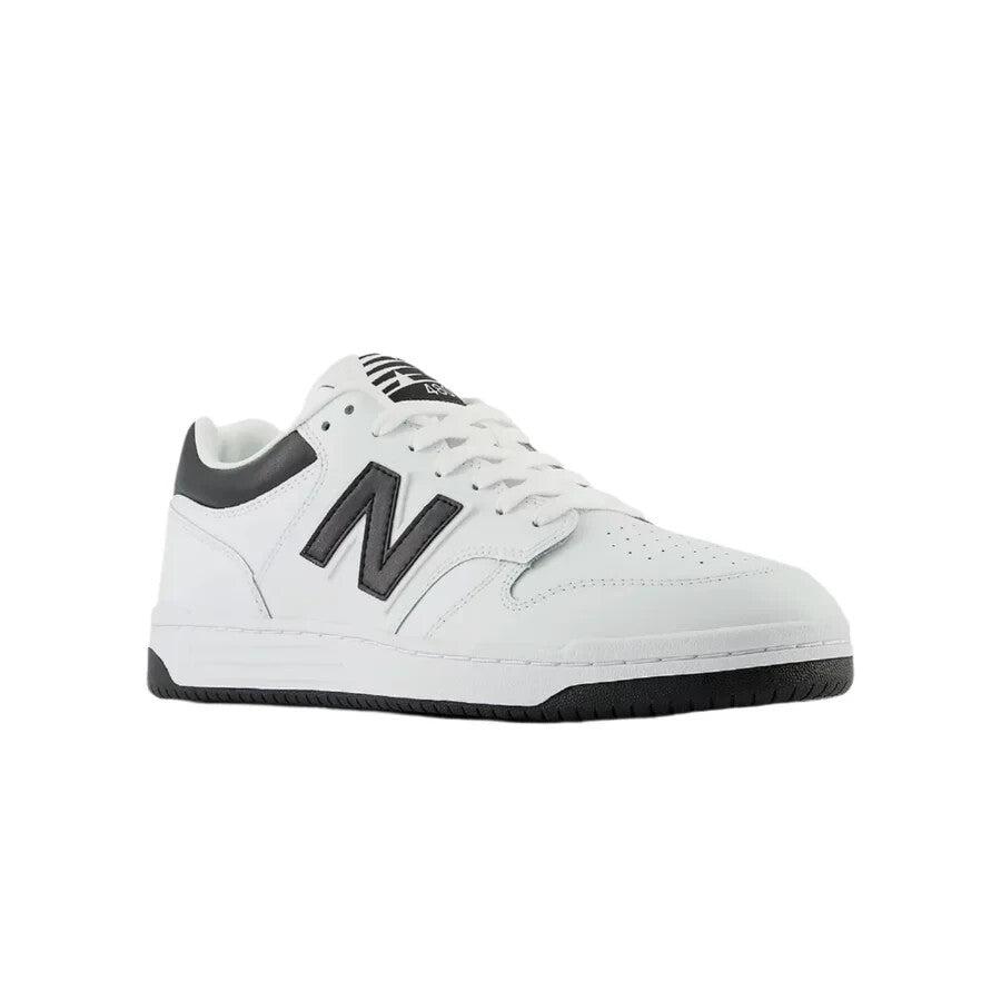 New Balance 480 BB480LBK Sneaker Men's 6.5 White Leather Lifestyle Shoes ZOGG199