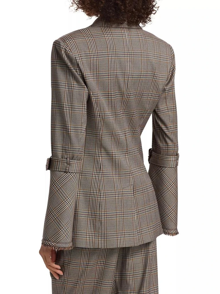 Ramy Brook Loretta Plaid Two-Button Blazer 5
