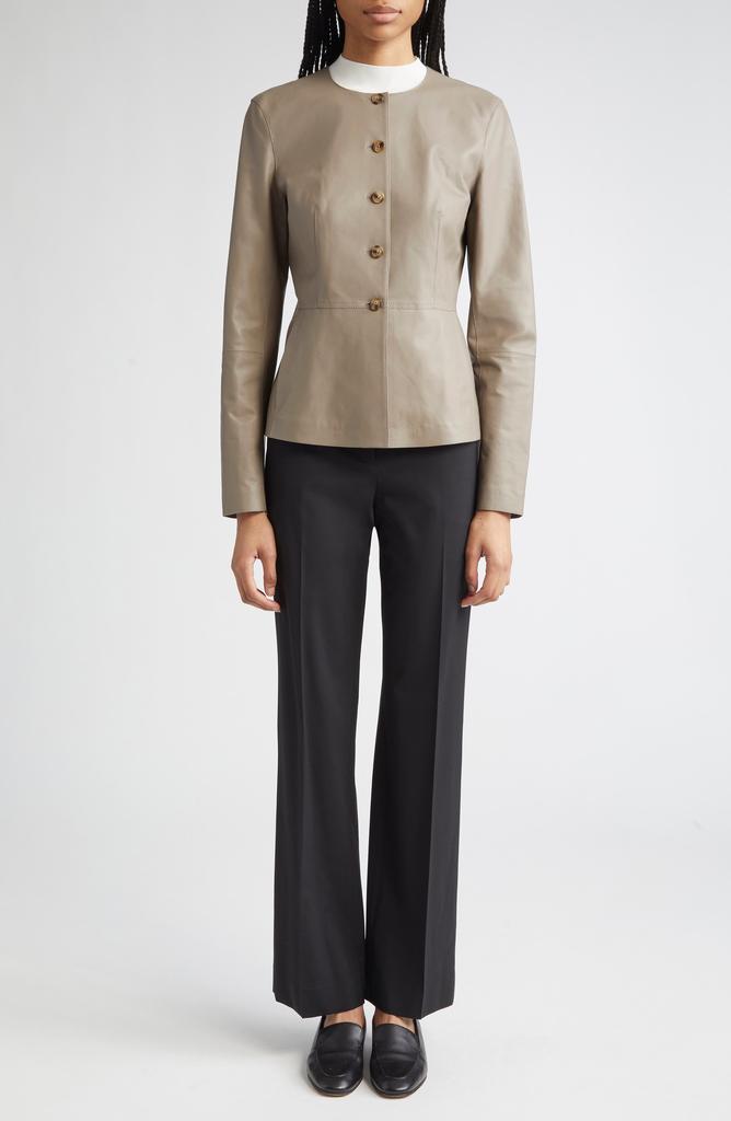 Lafayette 148 New York Irving Straight Leg Stretch Wool Pants