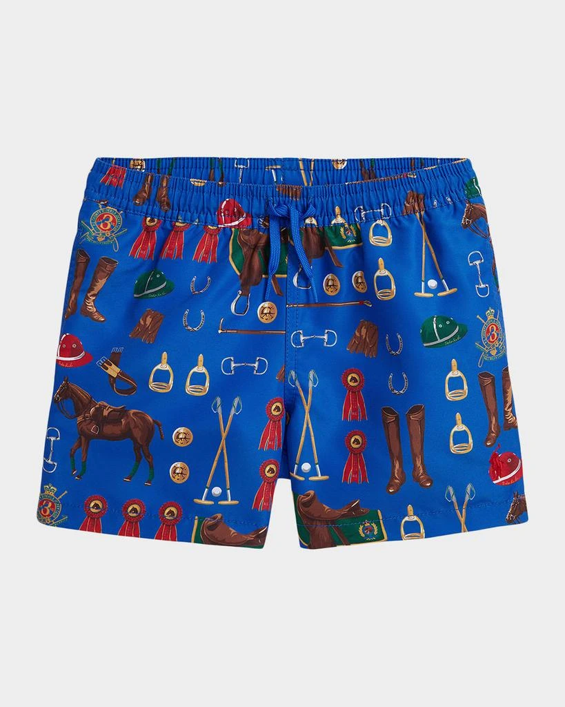 Ralph Lauren Boy's Traveler Big Pony Swim Trunks, Size 2-7 1