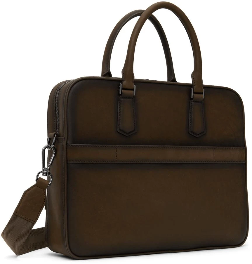 Hugo Boss Brown Leather Briefcase 3