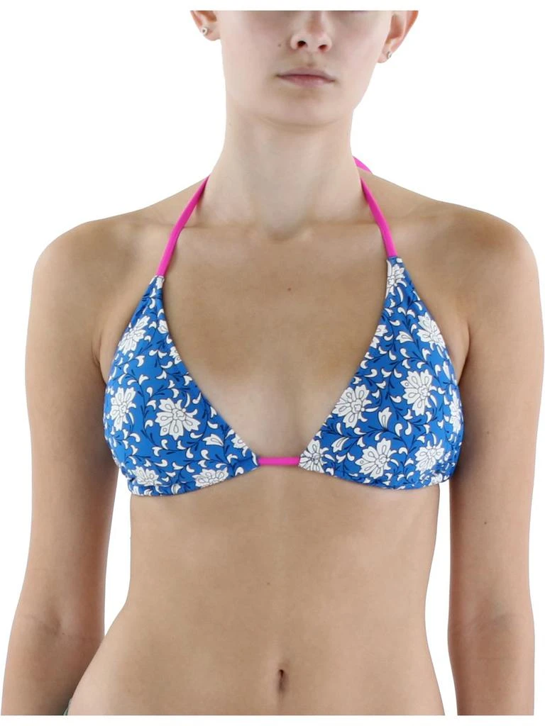 J. Crew Womens Floral Print Nylon Bikini Swim top 1