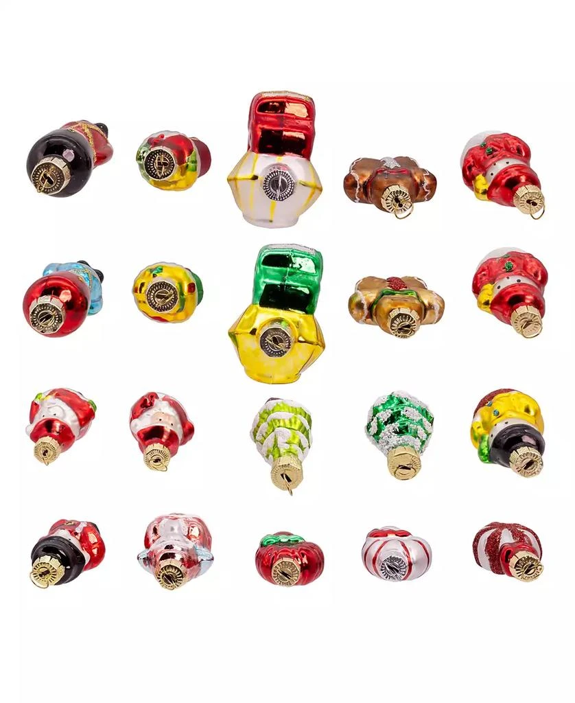 Kurt Adler Petite Treasures Miniature Glass Christmas Ornaments, 20-Piece Set 6