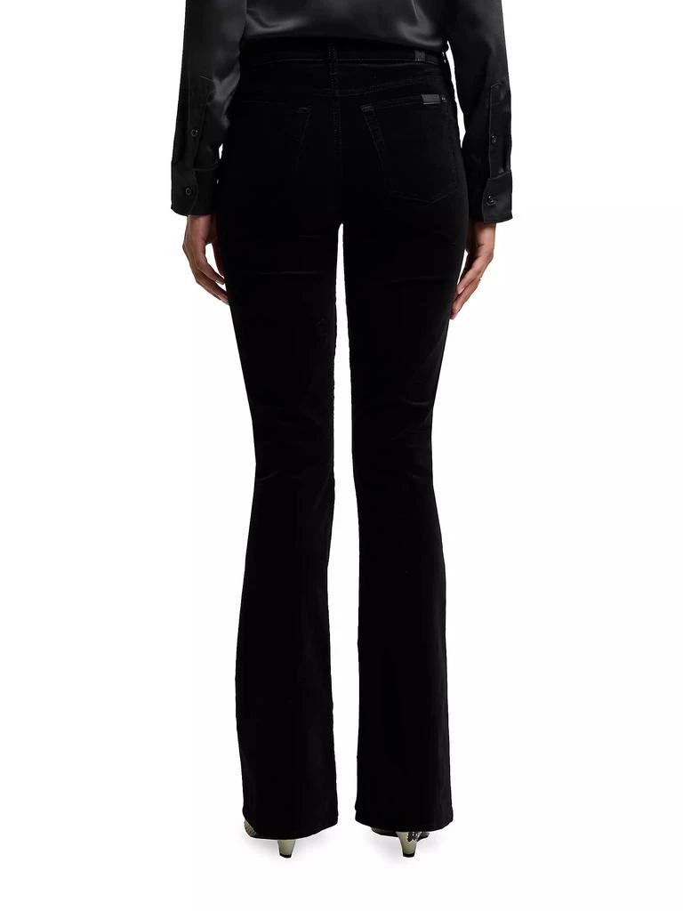 7 For All Mankind Ali Velvet Low-Rise Flared Jeans 5