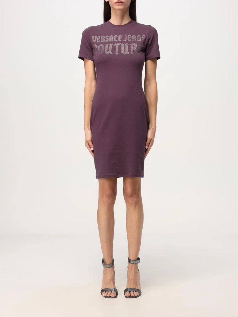 chinese dress ladies Versace Wild Barocco Fitted Midi Dress, female, Print, 38