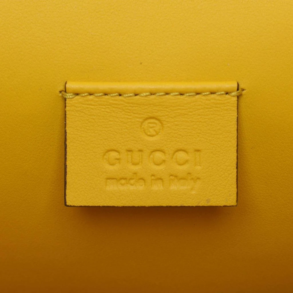 Gucci Gucci Yellow Suede Crystal Bow Embroidered Dionysus Shoulder Bag 12