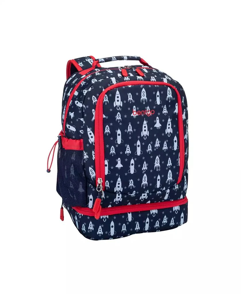 Bentgo Kids Prints 2-In-1 Backpack and Insulated Lunch Bag - Rocket 1