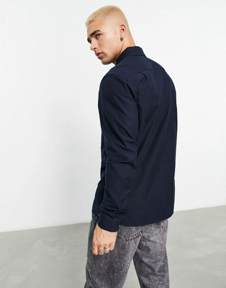 Fred Perry Fred Perry oxford shirt in navy 4