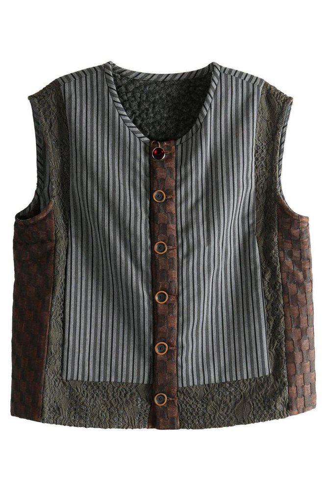 COMMUNS COMMUNS Vertical Striped Vest