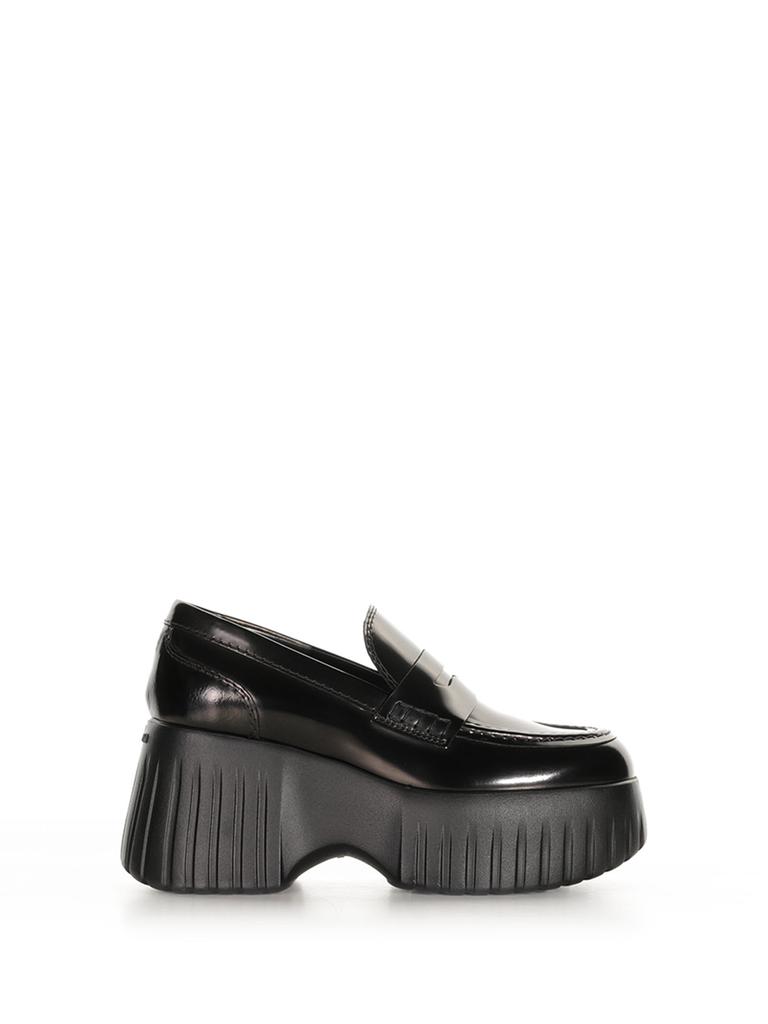 hogan H-stripes Wedge Loafers