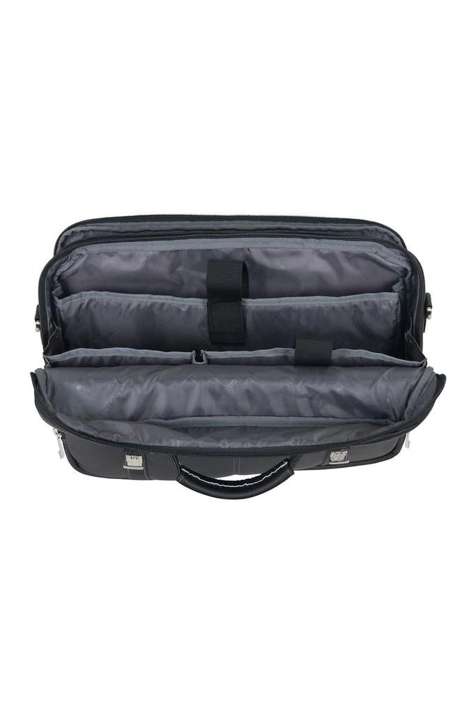Kenneth Cole Double Gusset Flapover Colombian Leather Laptop Bag 7