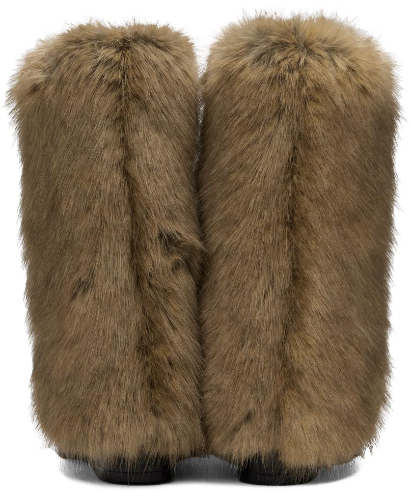 FIDAN NOVRUZOVA Black & Brown Havva Chunky Trouser Boots