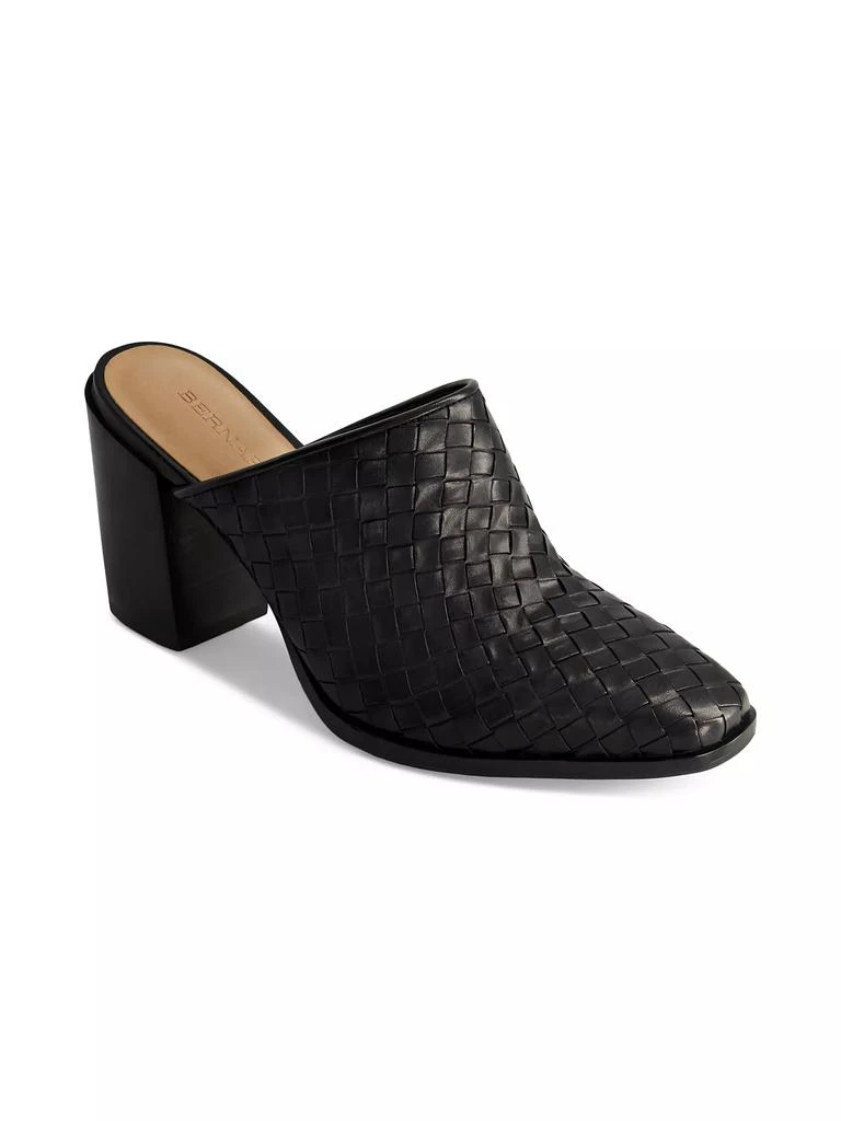 Bernardo Britt Woven Heeled Mules 2