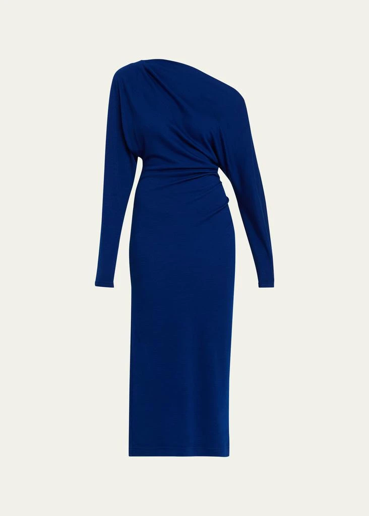 A.L.C. Sonny Knit Midi Dress in Yves Blue, Size S