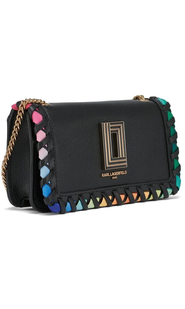 Karl Lagerfeld Paris KOSETTE RAINBOW STITCH SHOULDER BAG 2