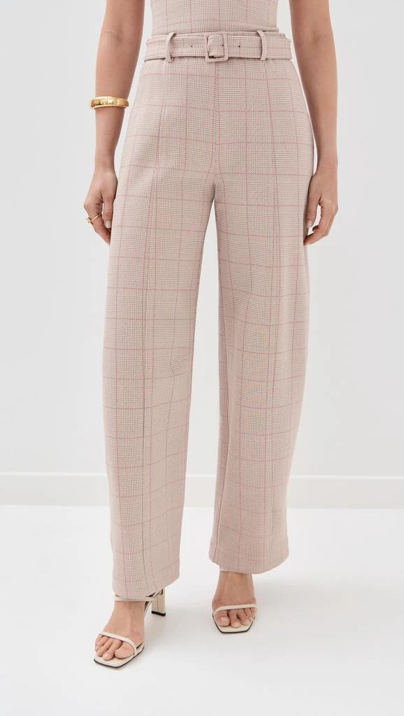 ROSETTA GETTY Belted Straight Taper Tab Pants 6