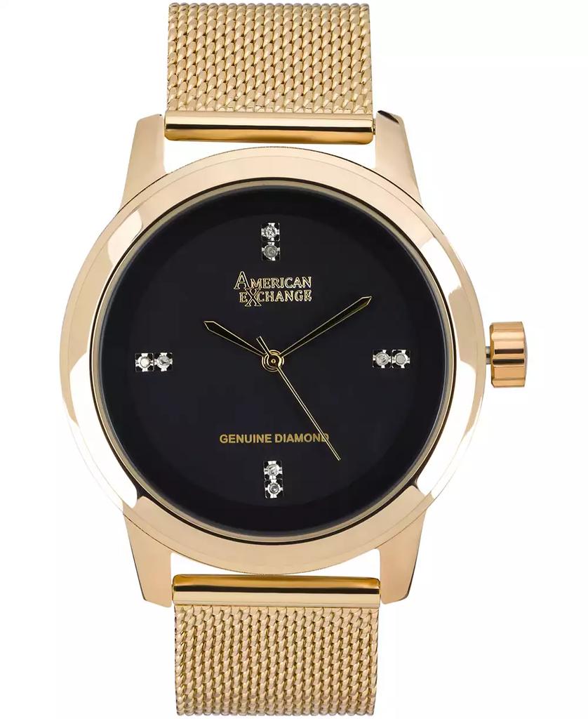 American Exchange Men's Genuine Diamond Collection Watch, 44mm