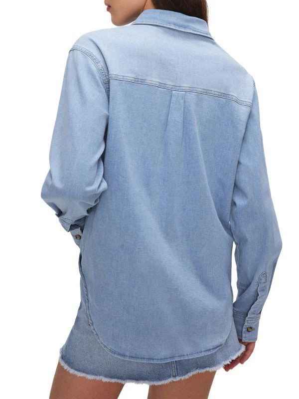 Good American Denim Fitted Shirt 2