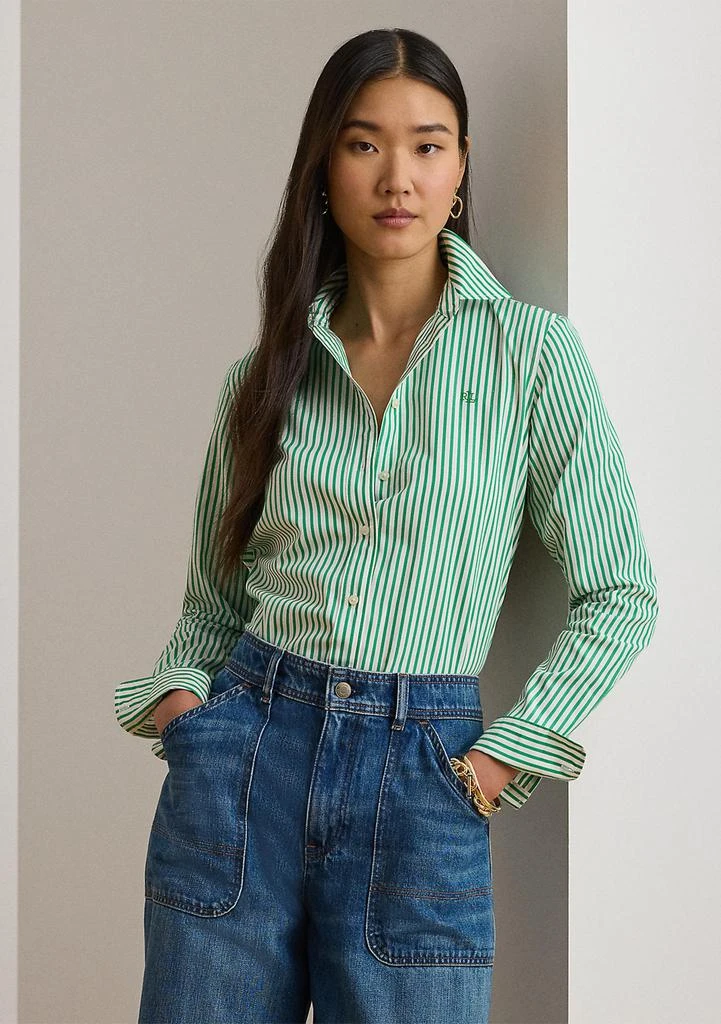 Ralph Lauren Classic Fit Striped Broadcloth Shirt