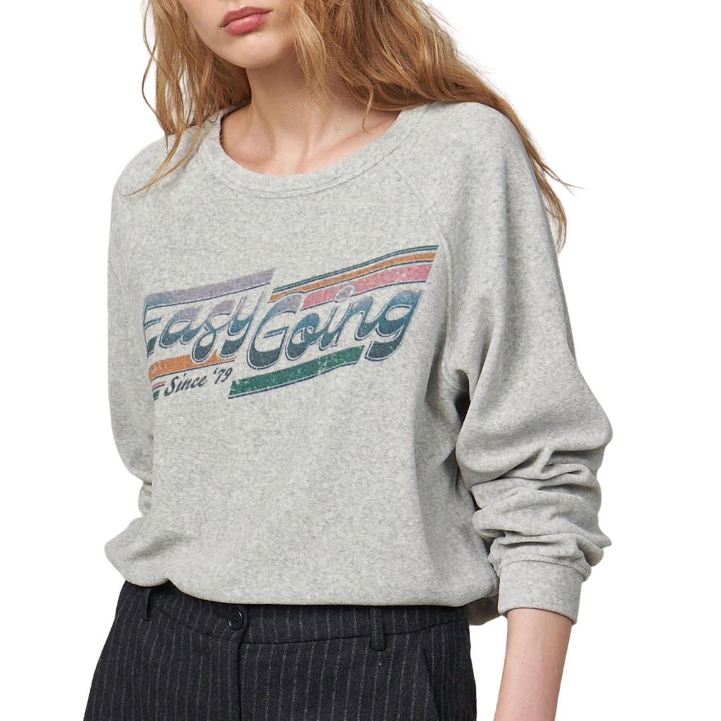 Hartford Teasy Long Sleeve Tee In Heather Grey