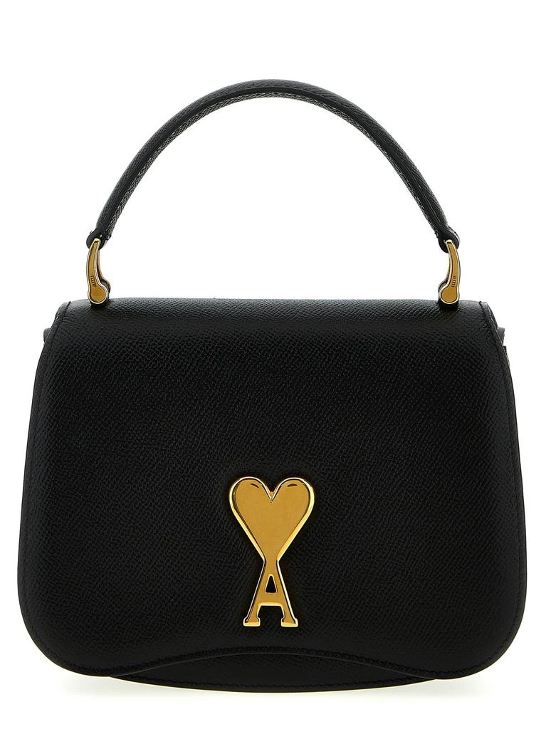 AMI AMI Paris Logo Plaque Foldover Top Shoulder Bag 1